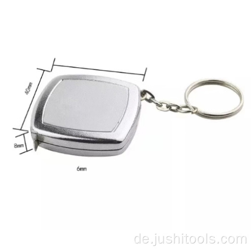 Benutzerdefinierte Mini Retractable Measuring Tape Keychain